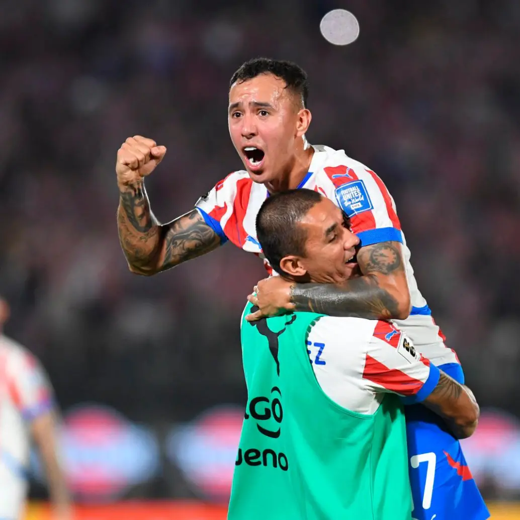 Omar Alderete, autor del gol de Paraguay ante Chile. FOTO GETTY