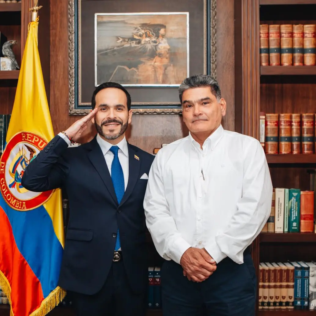 El presidente electo, Abelardo De la Espriella, sostuvo un encuentro con el procurador Gregorio Eljach. Foto: Comunicaciones Abelardo De la Espriella