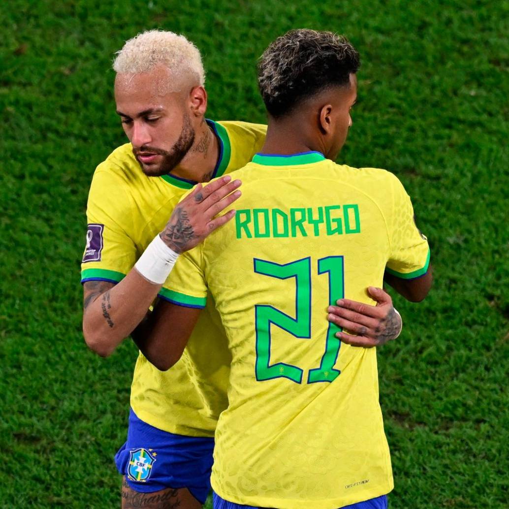 El futbolista brasileño Rodrygo Goes es una de las figuras del Real Madrid y de la Selección de Brasil que jugará el Mundial. Neymar lo considera un hermano. Foto: Getty