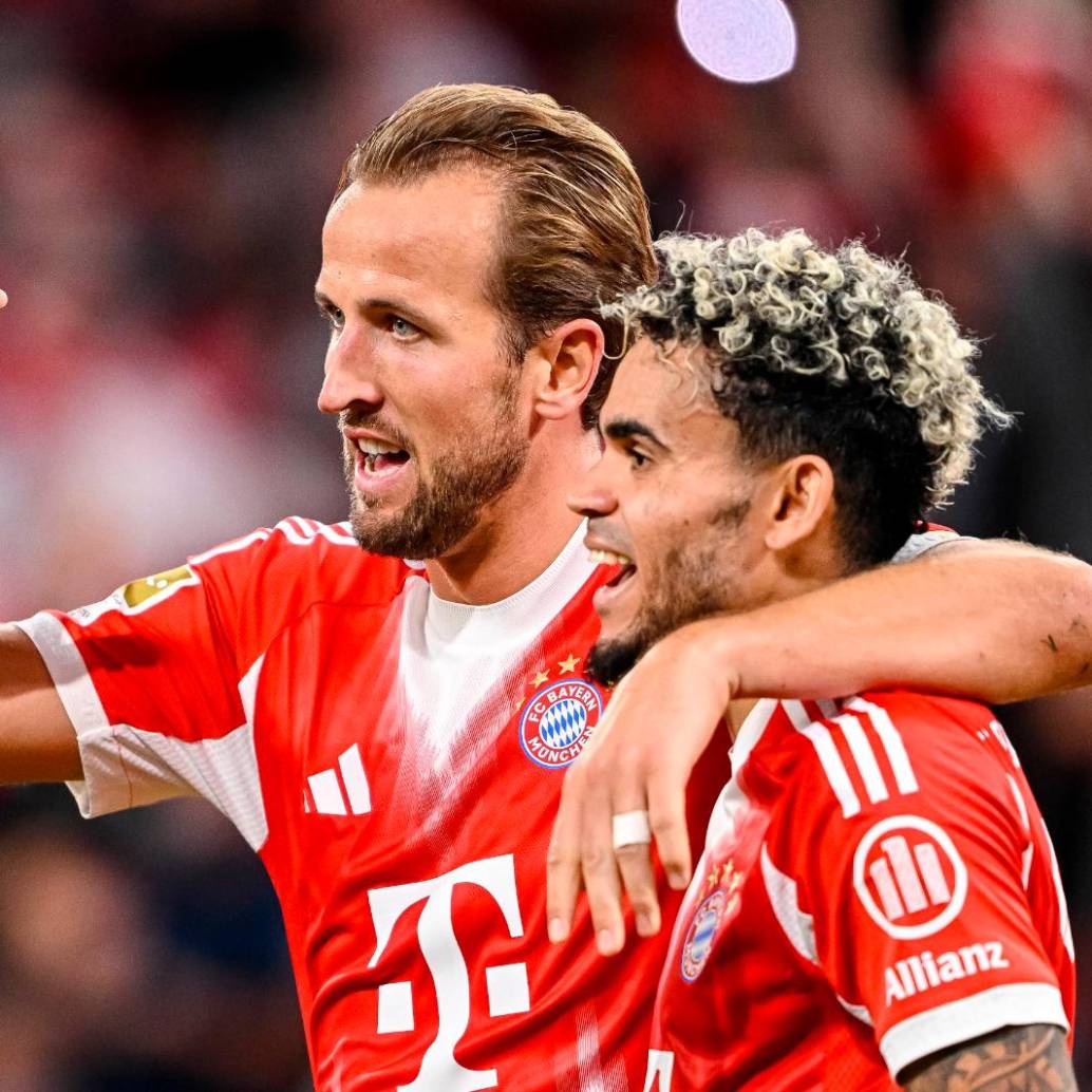 Harry Kane y Luis Díaz se han convertido en la fórmula perfecta del gol para el Bayern Múnich. Foto: GETTY.