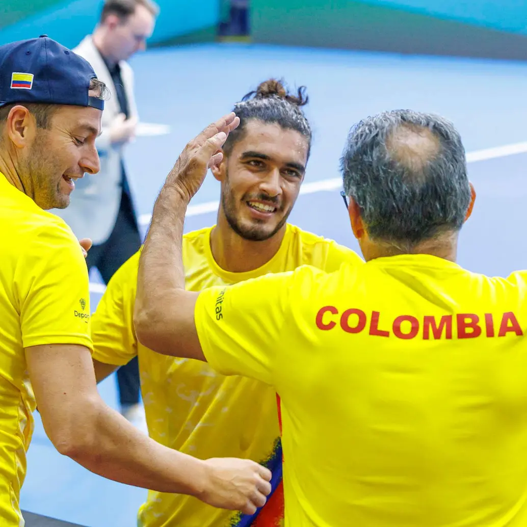 El colombo-español Adriá Soriano, de 26 años, compite por el país desde abril de 2023. Su madre es bogotana. <span class="mln_uppercase_mln">FOTO</span> <b><span class="mln_uppercase_mln">cortesía fedecoltenis</span></b> 
