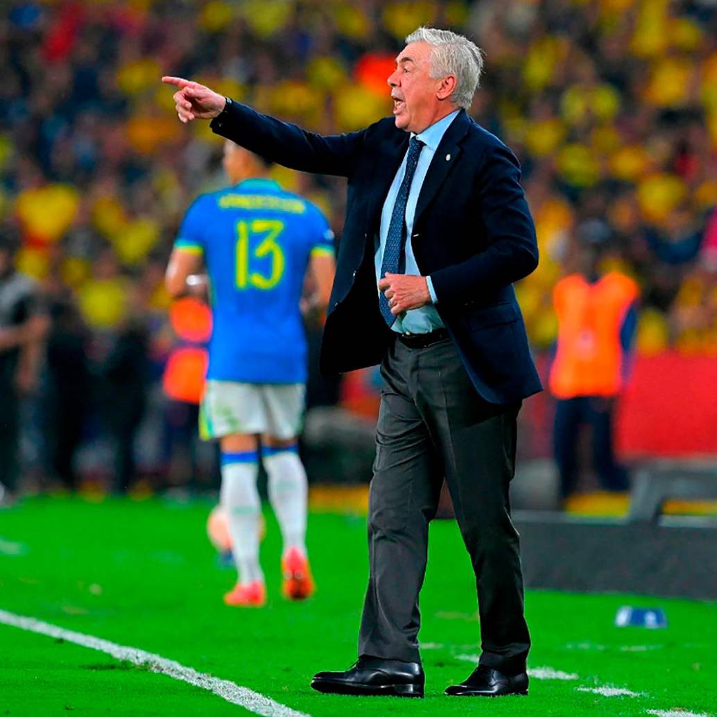 El técnico italiano Carlo Ancelotti dirigió su primer partido como entrenador de selecciones en toda su carrera. FOTO: AFP