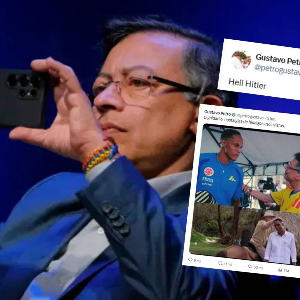 El presidente Petro tuvo un fin de semana bastante agitado en redes sociales: participó en política, atacó a periodistas y futbolistas. Foto: Presidencia 