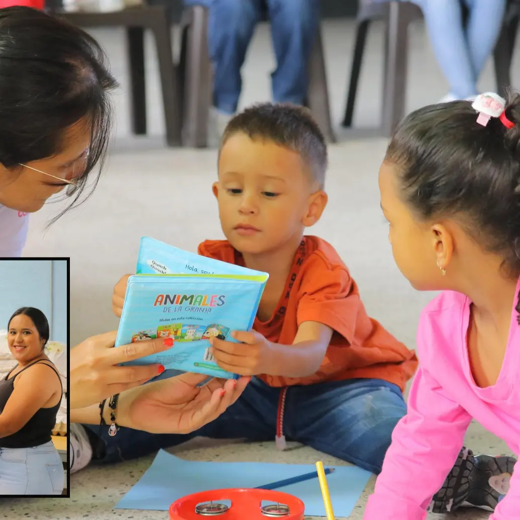 Niños y madres beneficiarios del programa Arrullos en Antioquia. FOTO: Cortesía
