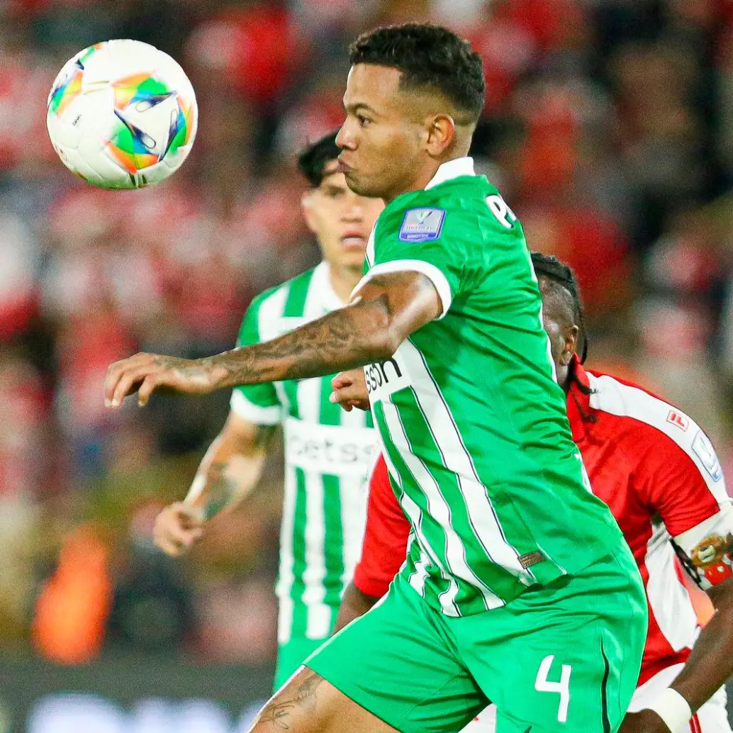 En la imagen aparece César Haydar durante el partido frente a Santa Fe. FOTO COLPRENSA