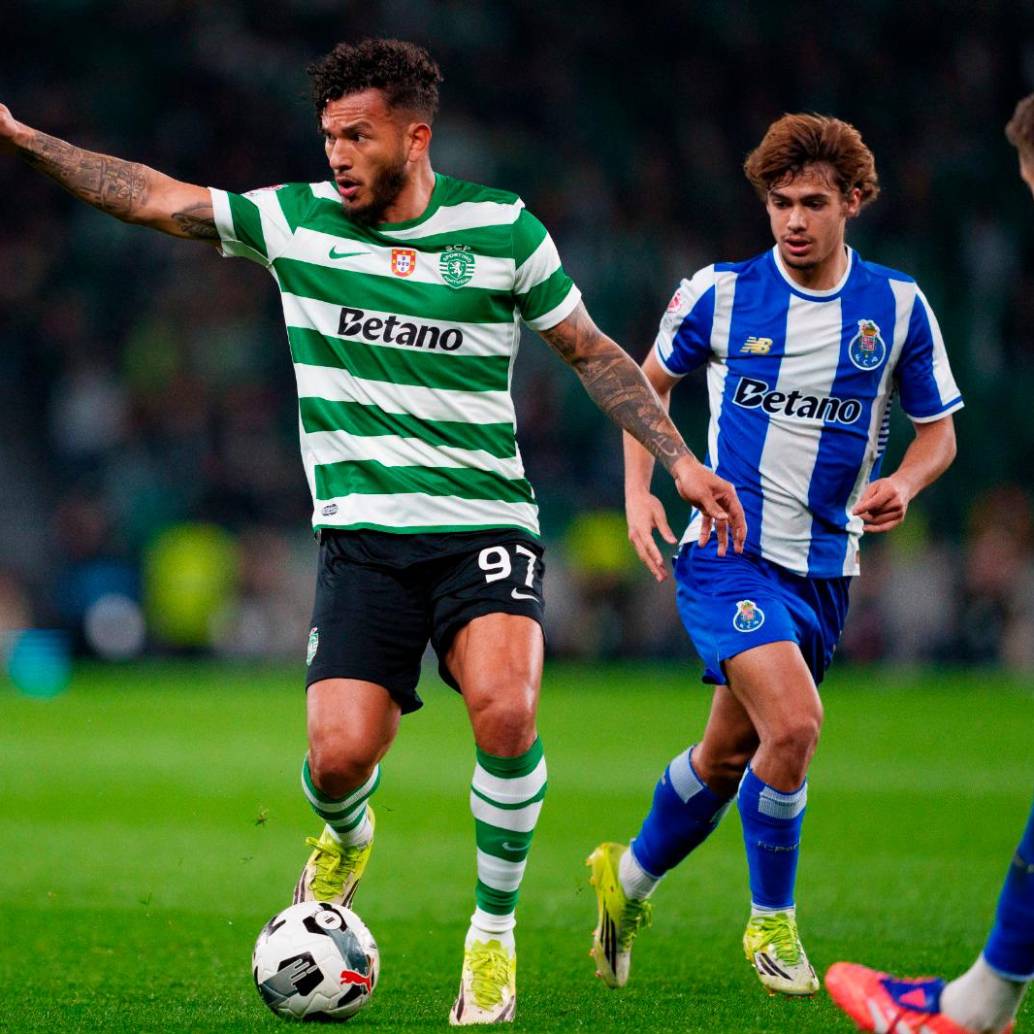 Luis Javier Suárez en el partido de la polémica, donde el Sporting Lisboa venció 1-0 a Porto. FOTO: Getty