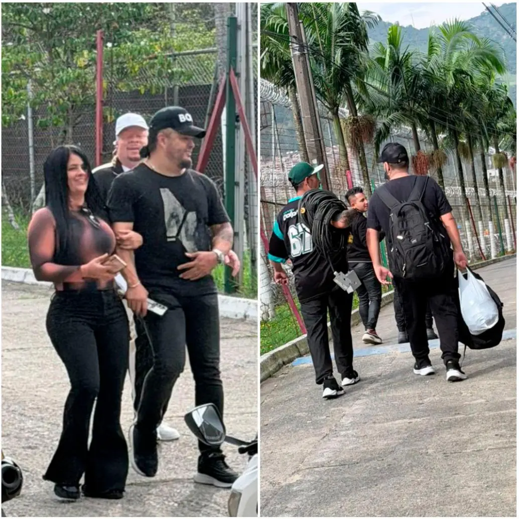 Imágenes del artista Nelson Velásquez en la cárcel de Itagüí, durante la fiesta del miércoles. FOTOS: Cortesía Claudia Carrasquilla