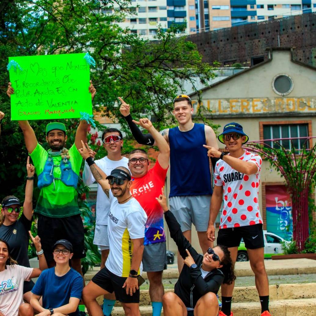 Mauro nunca corrió solo, muchas personas se unieron a la causa. Foto: Camilo Suárez