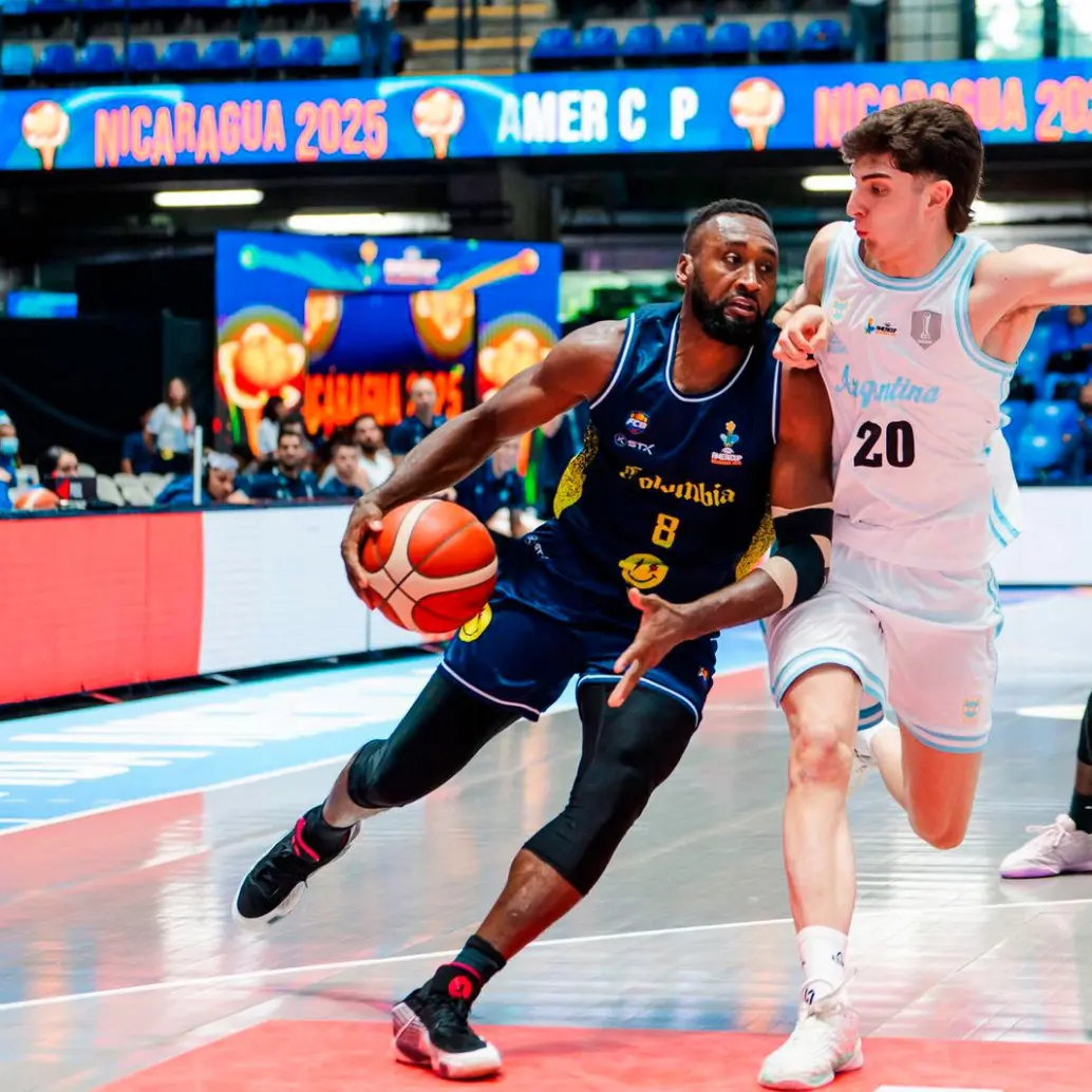 El jugador Michael Jackson ha sido uno de los hombres importantes en la Americup 2025 para Colombia. FOTO: TOMADA DEL X DE @MinDeporteCol