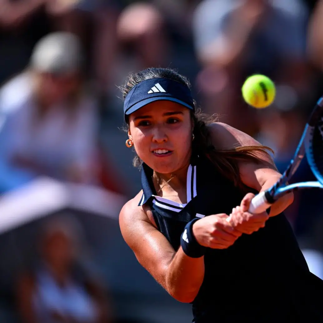 Camila Osorio jugó su segundo partido en tercera ronda de un Grand Slam. El primero fue en Wimbledon 2021. FOTO: <b>GETTY</b>