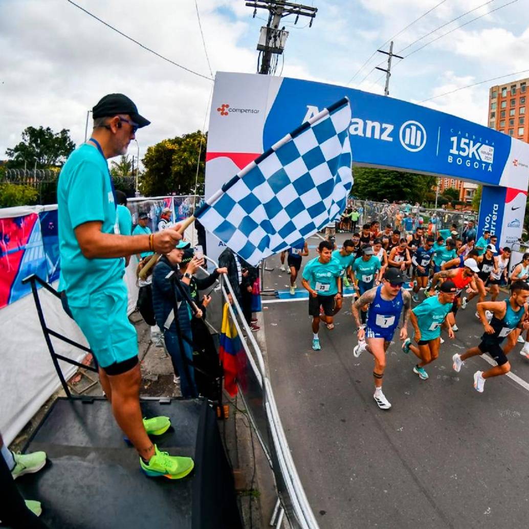 La edición 15 de la Allianz 15K contó con la presencia de más de 10.000 participantes. FOTO Cortesía Allianz 15K Bogotá 