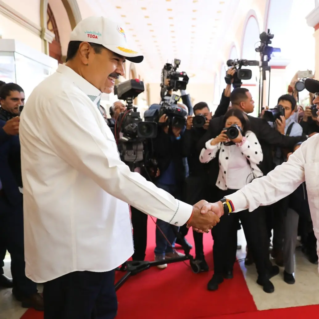 Abril 9 de 2024. Reunión del presidente Gustavo Petro y el presidente Nicolás Maduro en Caracas, Venezuela (Cortesía: Prensa Presidencial Venezuela)