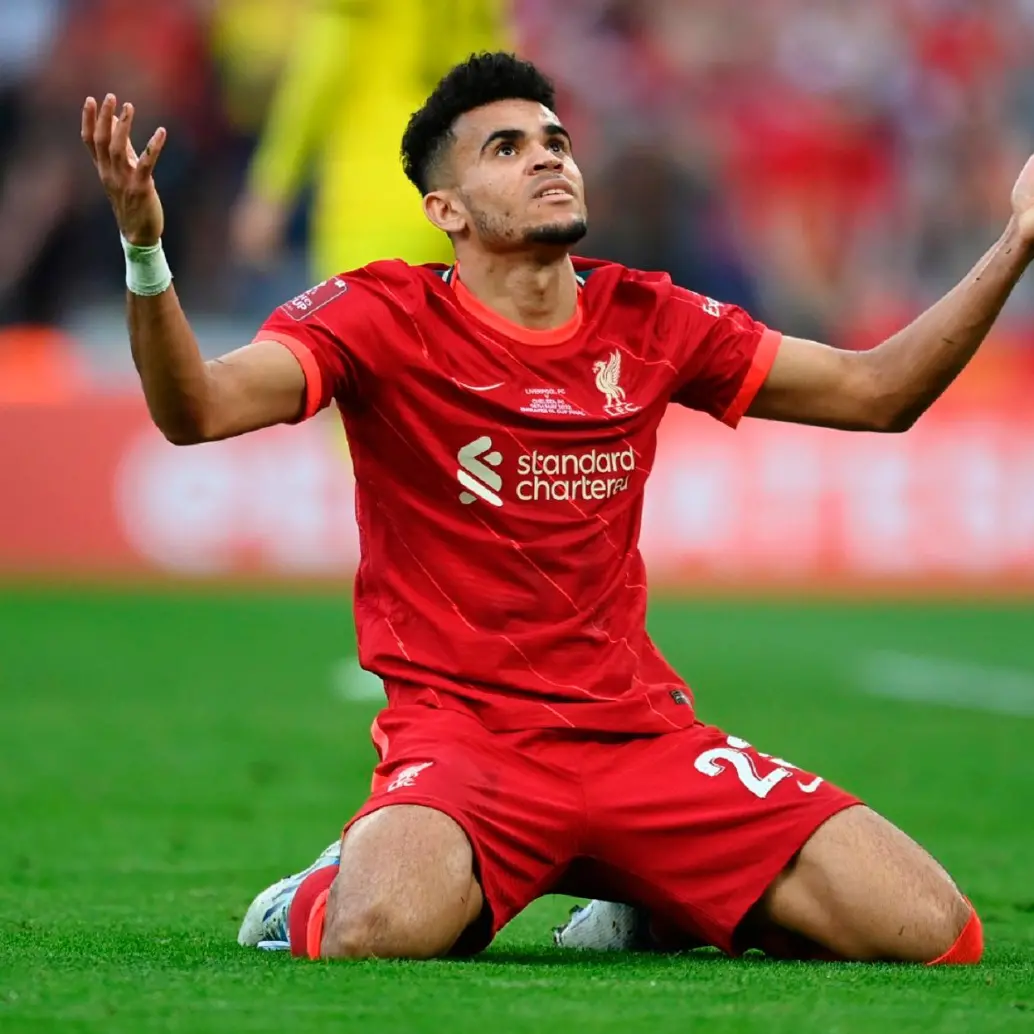 Luis Díaz convirtió 13 goles en la temporada que culminó con la camiseta de Liverpool. FOTO: Getty