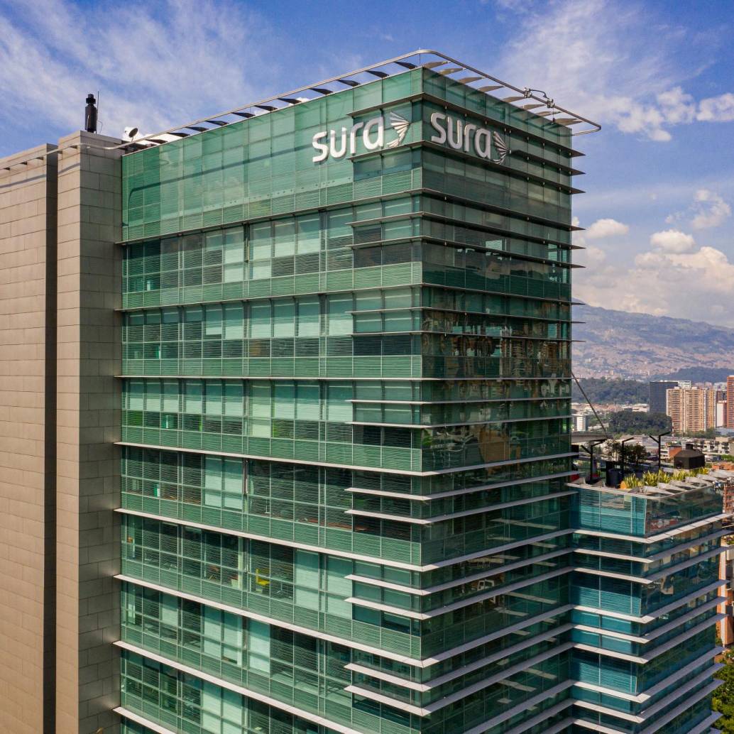 Grupo Sura fue la empresa paisa de mayores ingresos a marzo, sumó $13,6 billones. FOTO Manuel Saldarriaga