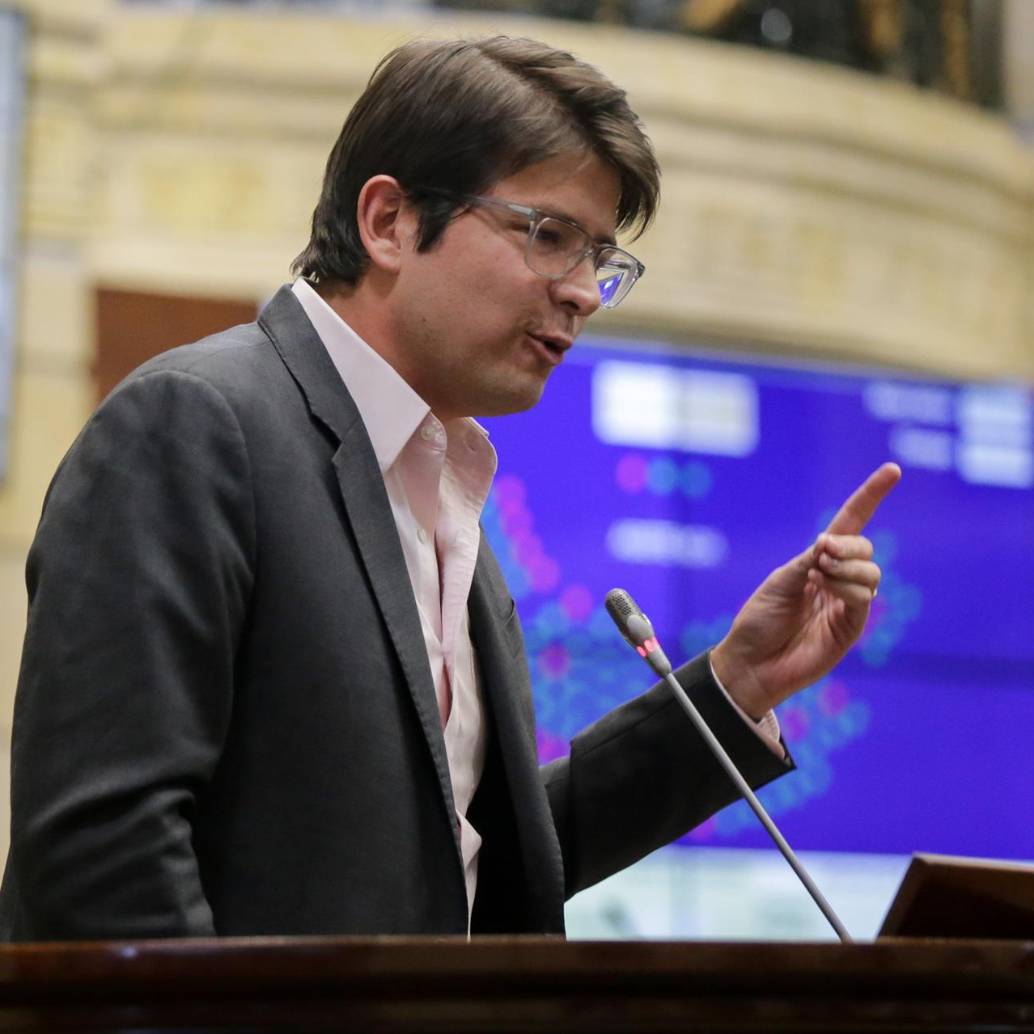 En la foto: Miguel Uribe, senador del partido Centro Democrático. (Colprensa-Mariano Vimos)