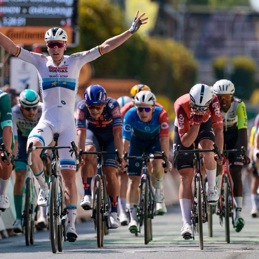 Tim Merlier, el más fuerte de la novena etapa del Tour de Francia. FOTO X-TOUR