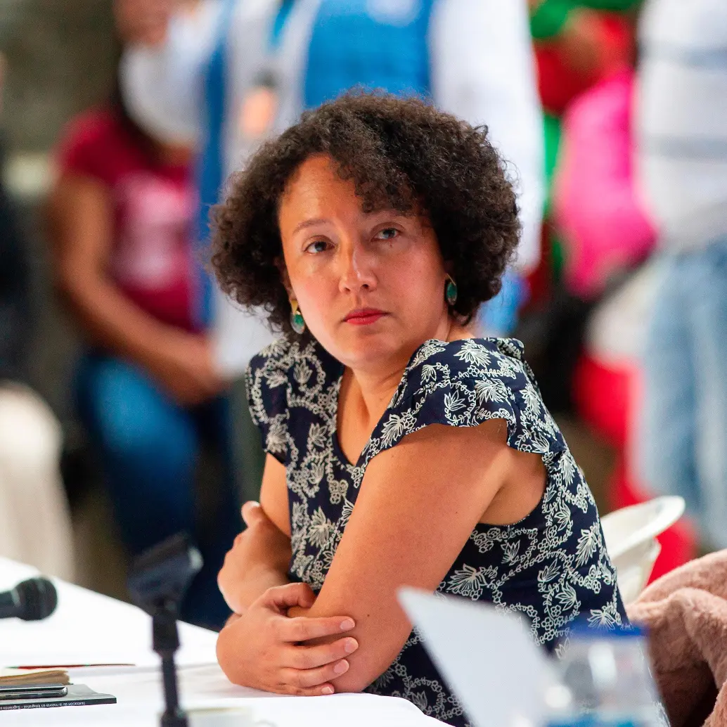 La senadora antioqueña del Pacto Histórico, Isabel Zuleta, fue señalada de estarse presunsamente aprovechando de su cargo para buscar votos en las cárceles. FOTO El Colombiano