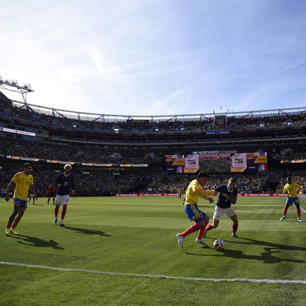 Colombia enfentó a Francia en el Northwest Stadium el pasado 29 de marzo, en su camino rumbo al Mundial 2026. FOTO Getty Images via AFP