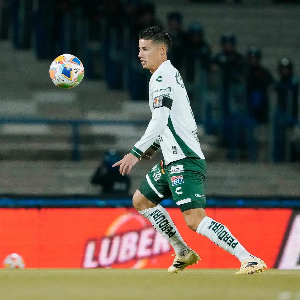 En 17 partidos con León, James convirtió 2 goles y realizó seis asistencias. FOTO X-LEÓN
