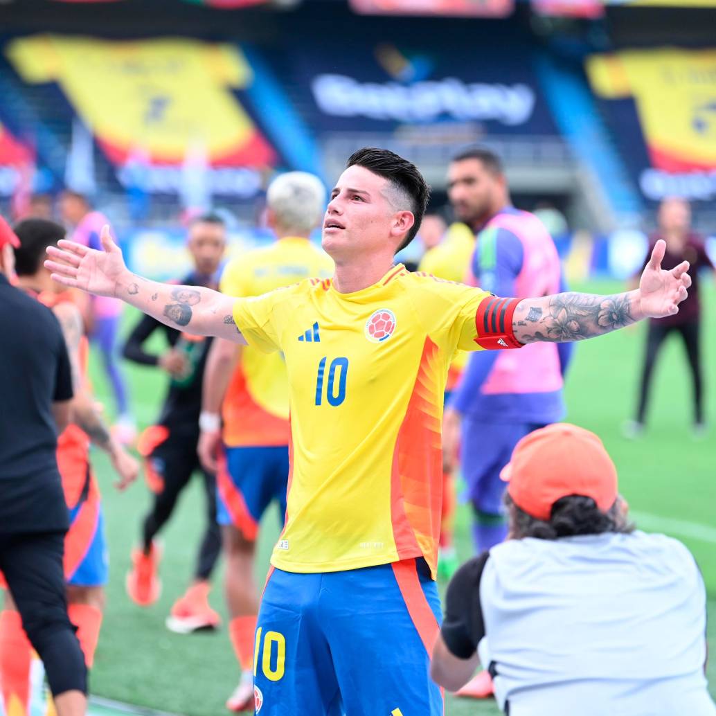 James Rodríguez será inicialista frente a Croacia. FOTO COLPRENSA