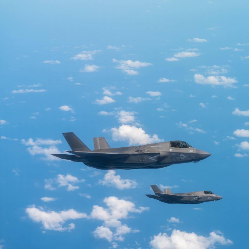 Aviones militares de Estados Unidos durante una patrulla aérea frente a la costa del estado La Guaira, en Venezuela, el pasado 6 de marzo. FOTO: Comando Sur de Estados Unidos. 