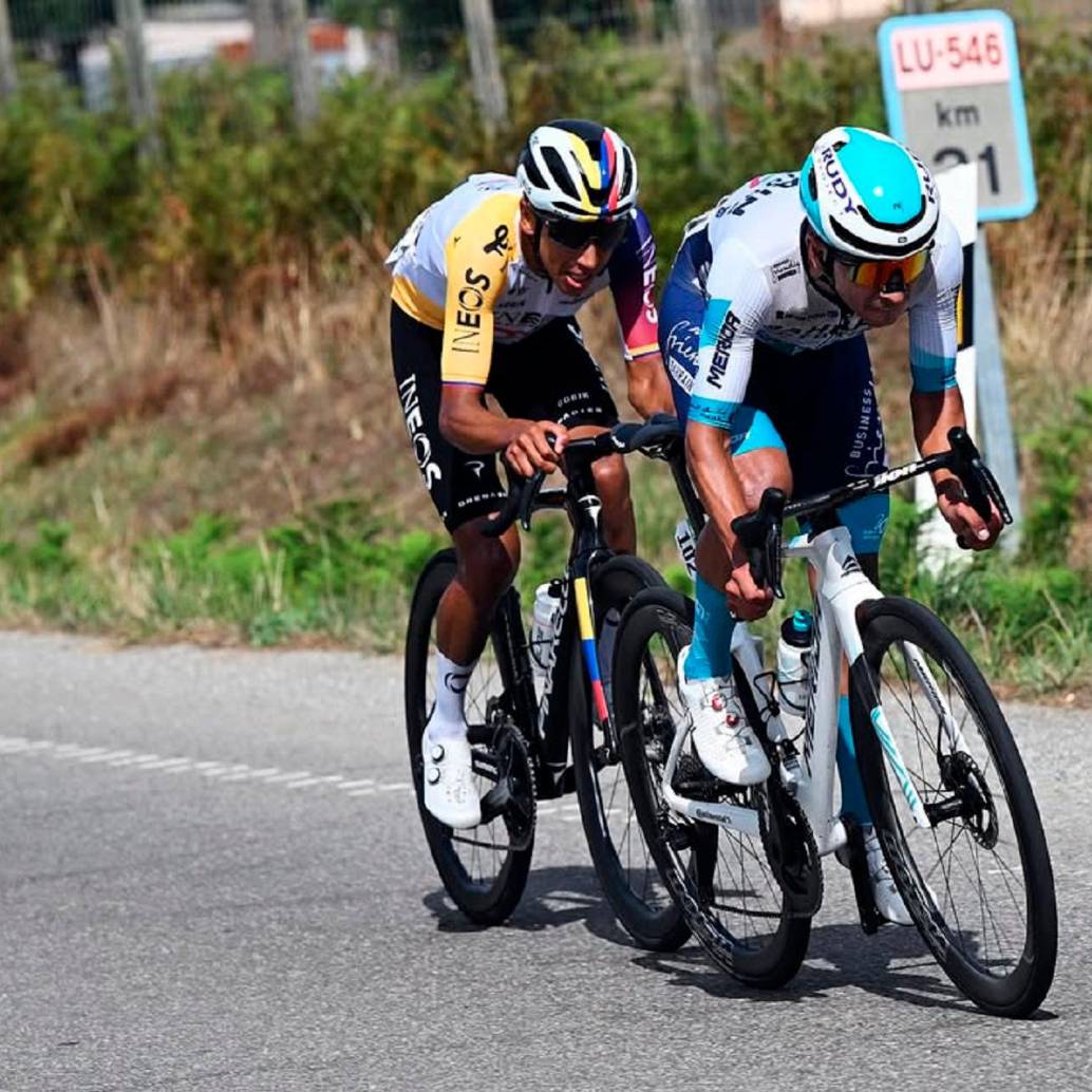 Santiago Buitrago y Egan Bernal, entre los colombianos protagonistas en la edición 80 de la Vuelta a España. FOTO GETTY