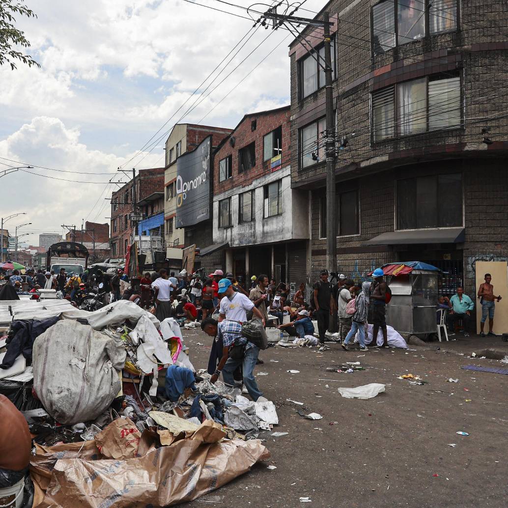 Calle del Bronx en Medellín, una de las zonas críticas que tiene la ciudad. Foto: Manuel Saldarriaga Quintero