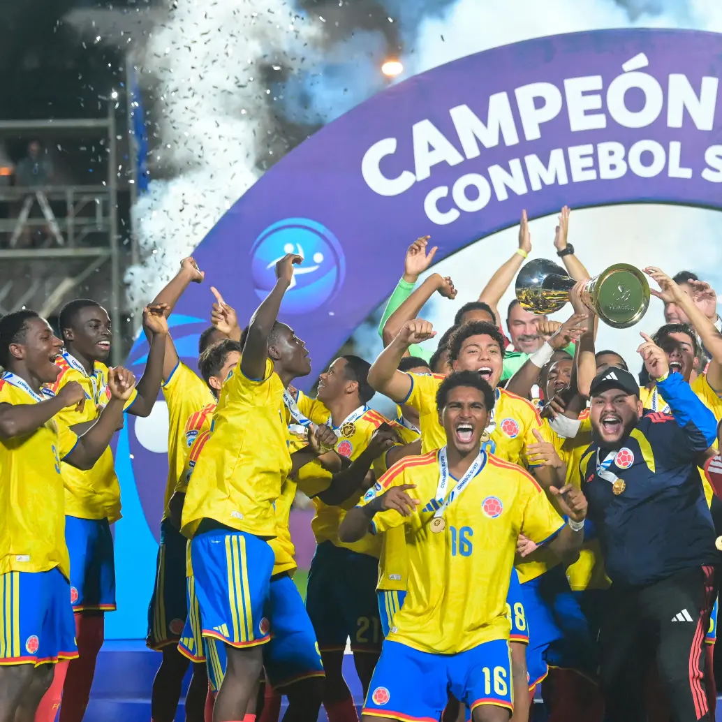 Samuel Martínez, entre las figuras de Colombia en el Sudamericano Sub-17. Foto: AFP