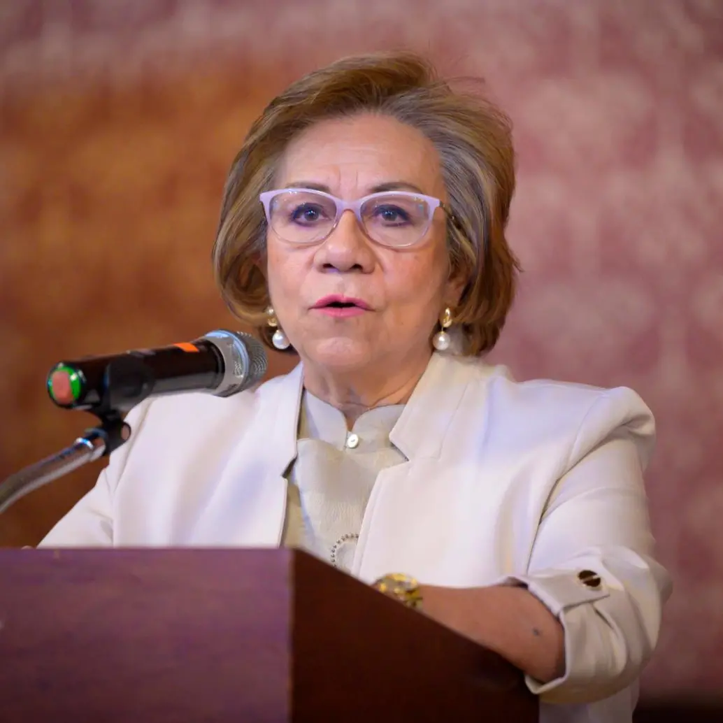 La canciller Rosa Villavicencio en un discurso. FOTO: Ministerio de Relaciones Exteriores de Colombia