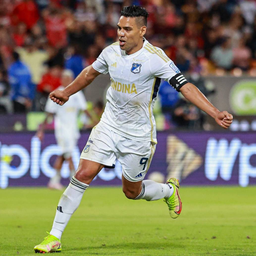 Falcao García, de 39 años, llegó al fútbol profesional colombiano en agosto del 2024. Jugó dos semestres con Millonarios. FOTO: MANUEL SALDARRIAGA
