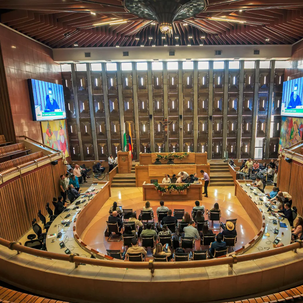La Asamblea de Antioquia dio vía libre al presupuesto de 2026, con un incremento de más de 6 billones del mismo. FOTO: CAMILO SUÁREZ