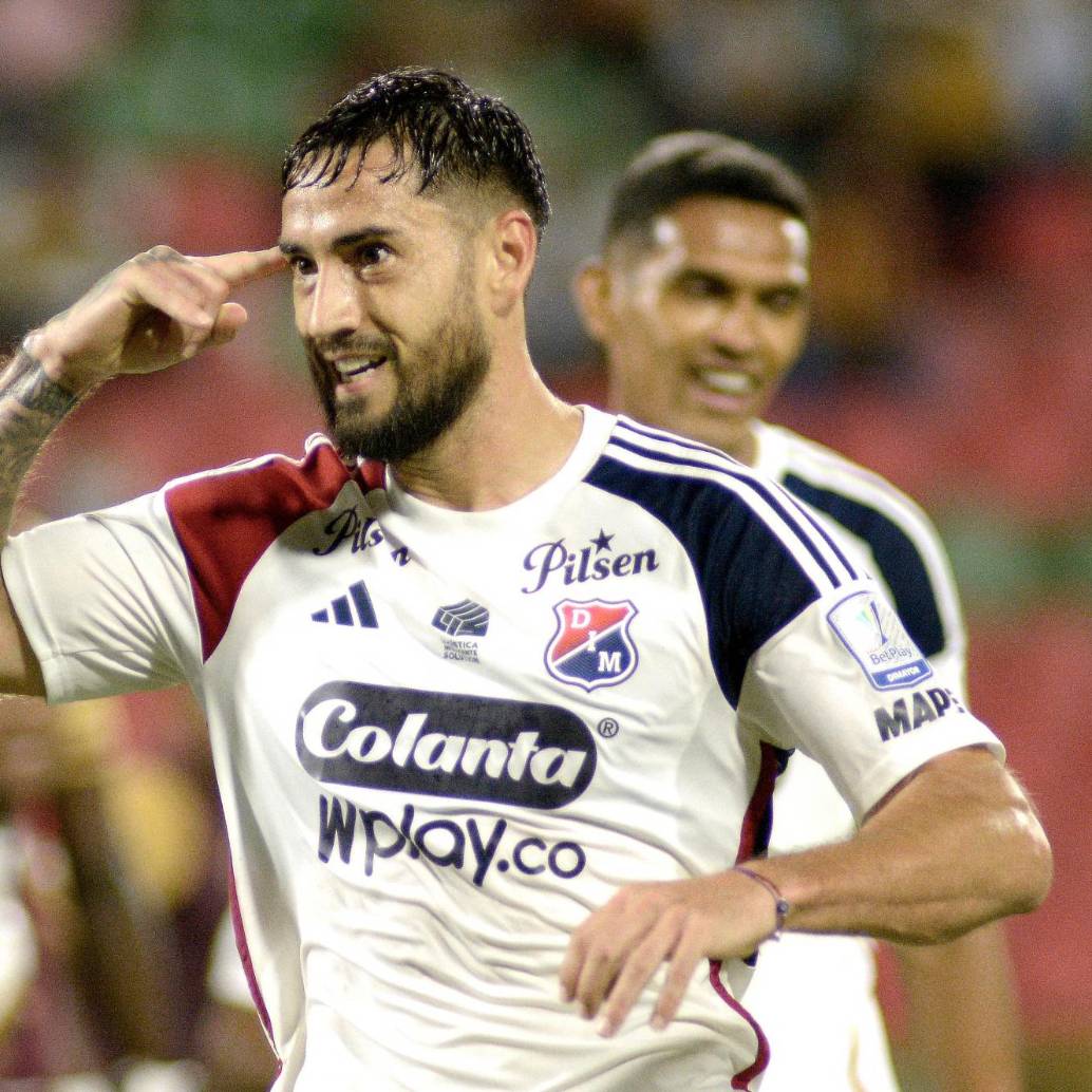 El delantero argentino Francisco Fydriszewski tiene contrato con el Medellín hasta diciembre del 2026. Es uno de los hombres de confianza de Alejandro Restrepo. FOTO: COLPRENSA
