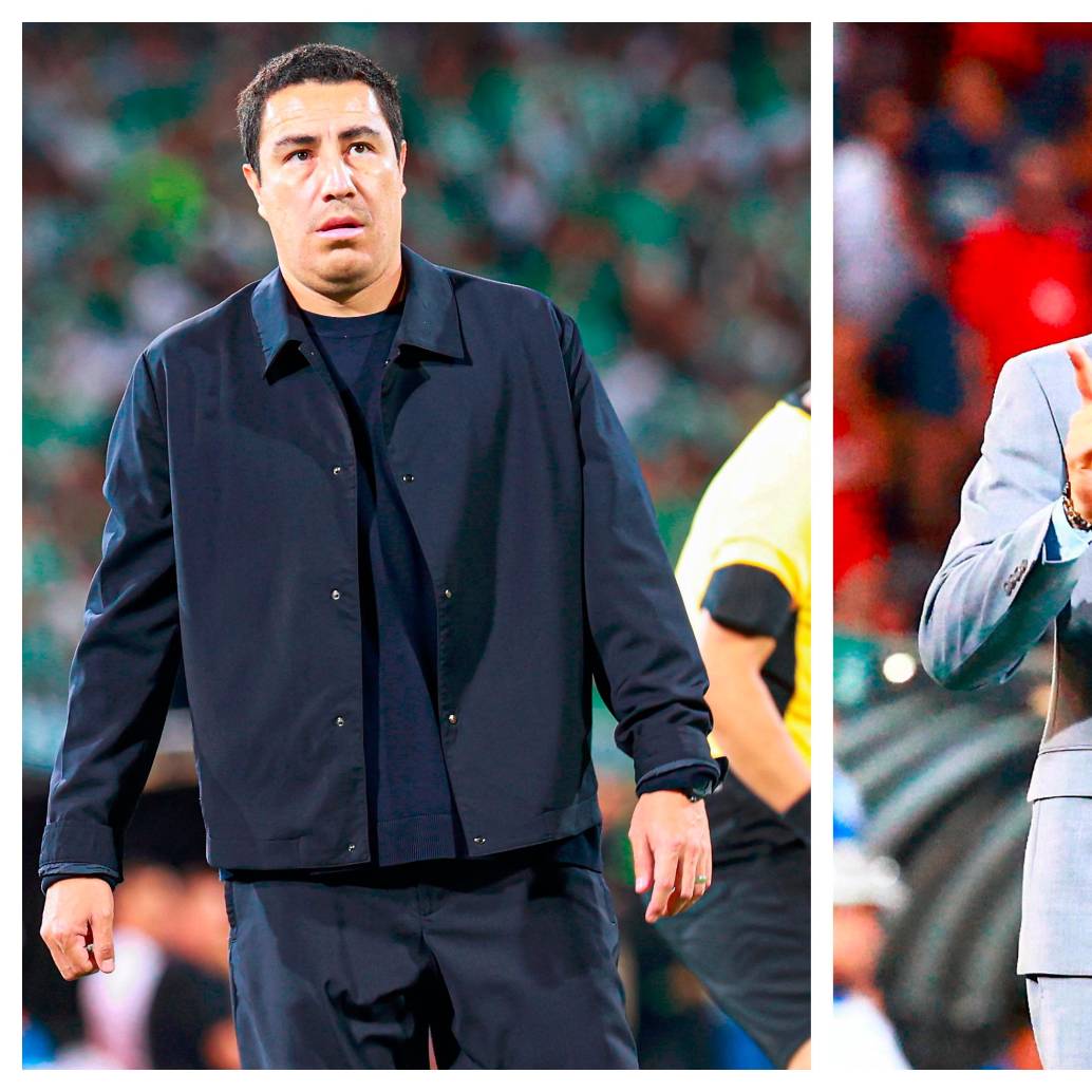 Efraín Juárez y Jorge Bava, últimos técnicos extranjeros campeones de Liga que abandonaron a sus equipos. FOTOS MANUEL SALDARRIAGA