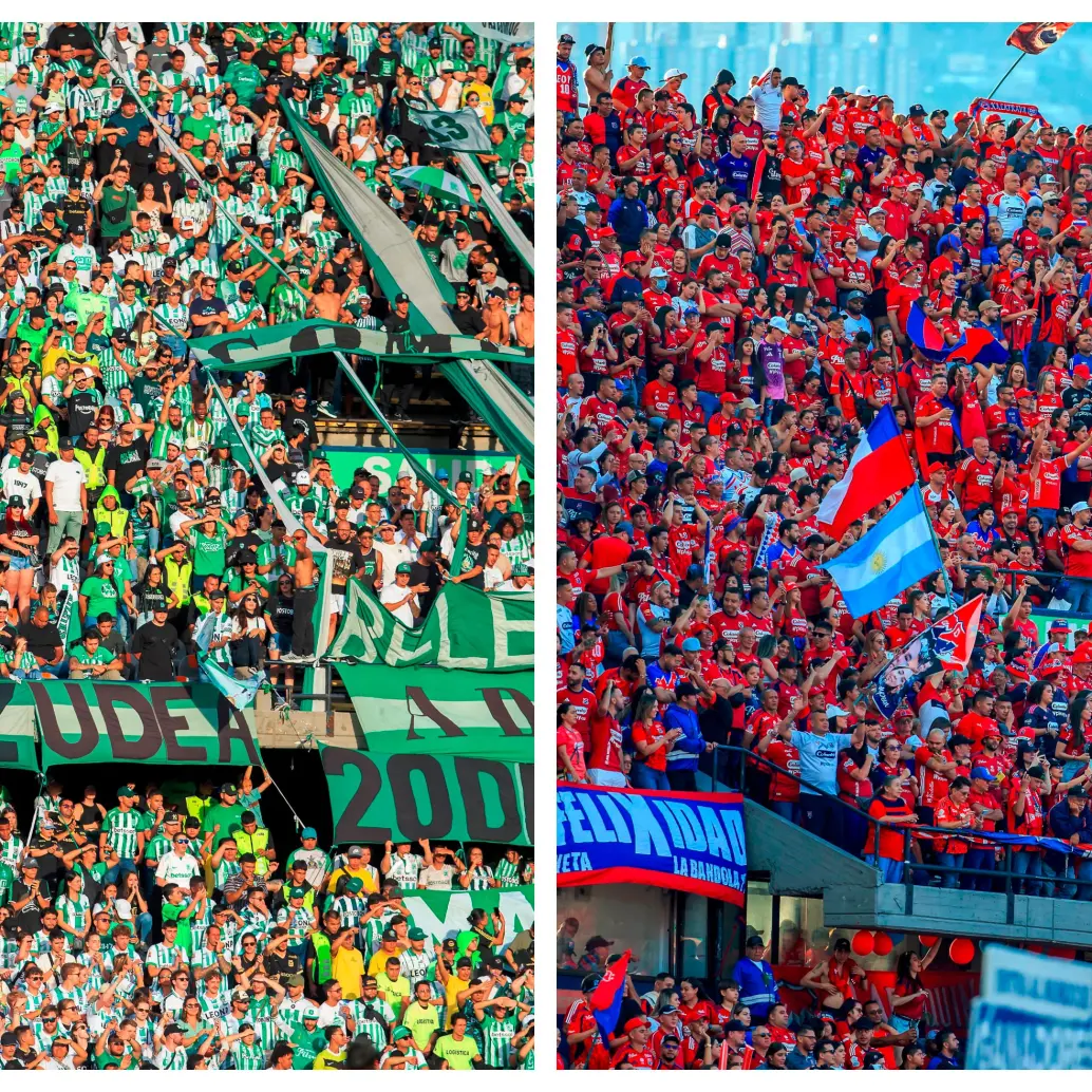 La respuesta de los hinchas de Nacional y Medellín durante el primer semestre, con sus asistencias al Atanasio, fue positiva. FOTOS CAMILO SUÁREZ