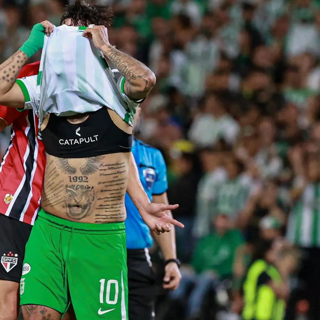 El volante antioqueño Edwin Cardona no tuvo su mejor rendimiento en la serie de octavos de final contra Sao Paulo. FOTO: MANUEL SALDARRIAGA