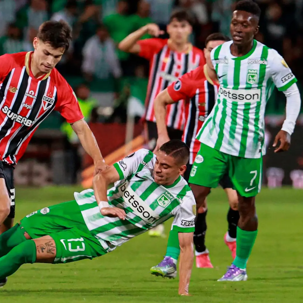 Atlético Nacional visitará a São Paulo el próximo martes en el partido de vuelta por un cupo a los cuartos de final. Foto: Manuel Saldarriaga