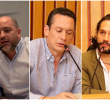 Andrés Bedoya, José Luis Noreña y Camilo Calle son los integrantes de la mesa directiva. FOTOS tomadas de redes sociales de Asamblea y Concejo