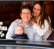 Imagen de María Claudia Tarazona, Miguel Uribe y su hijo que compartió Los informantes en su entrevista de este domingo. FOTO Cortesia