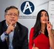 La influencer Gabriela Muñoz es cercana al presidente Gustavo Petro. La señalan de influir en la Aerocivil. Fotos: Presidencia y cortesía
