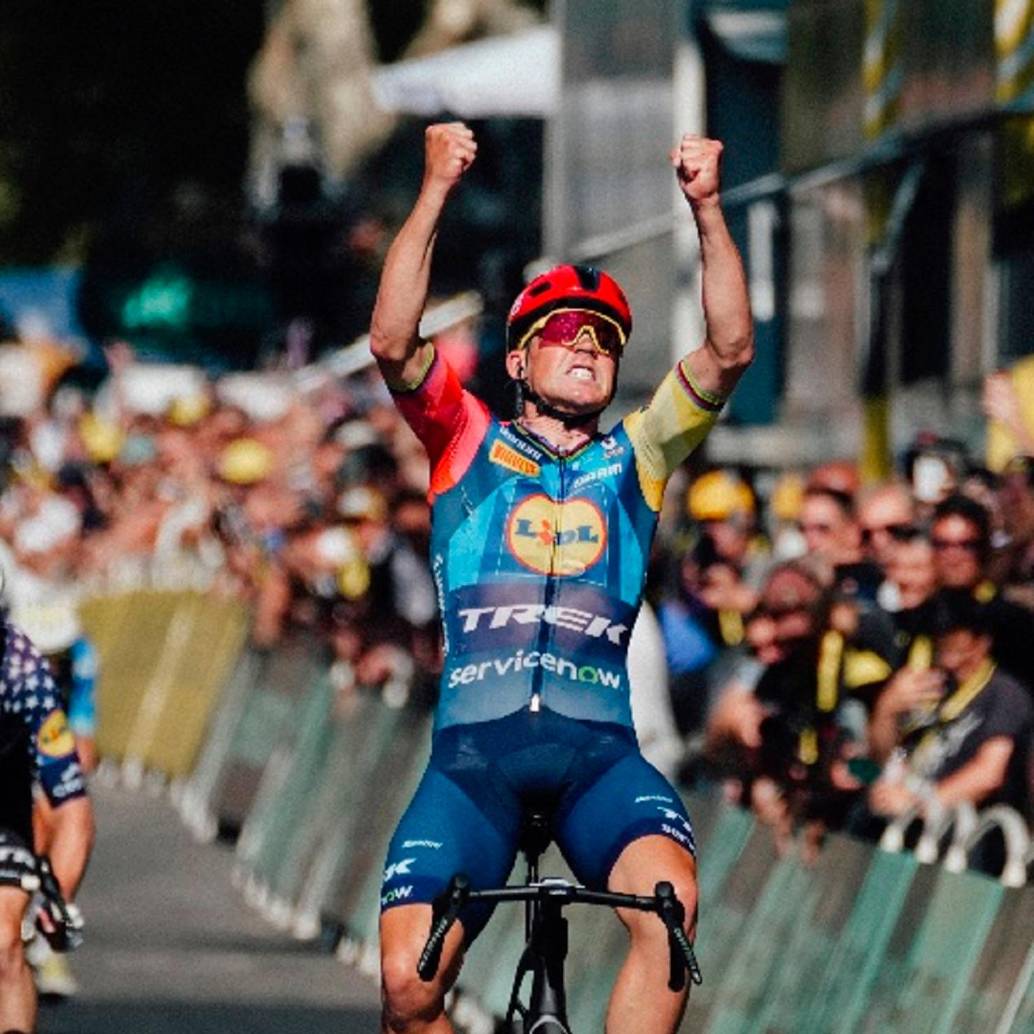 Mads Pedersen logró su triunfo 61 como profesional, la segunda en el Tour. FOTO: X-TOUR DE FRANCIA
