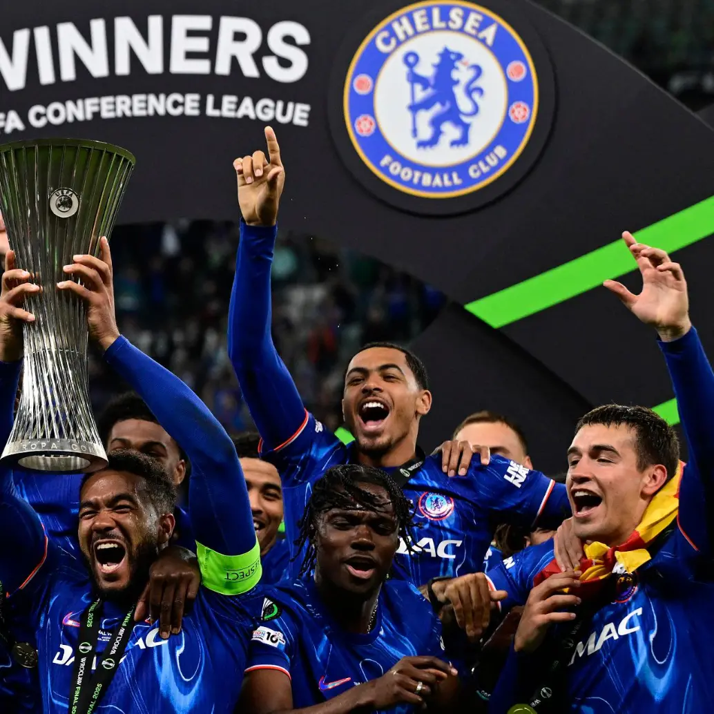 Esta es la primera corona en su historia para el Chelsea de la Conference League. FOTO: AFP