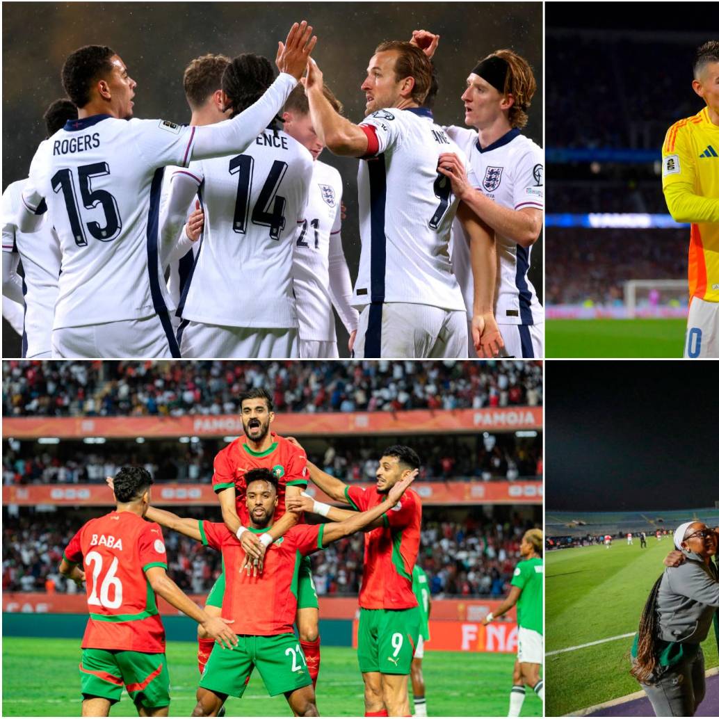 Inglaterra, Colombia, Marruecos y Sudáfrica son algunas de las 28 selecciones clasificadas al Mundial 2026. Fotos: GETTY