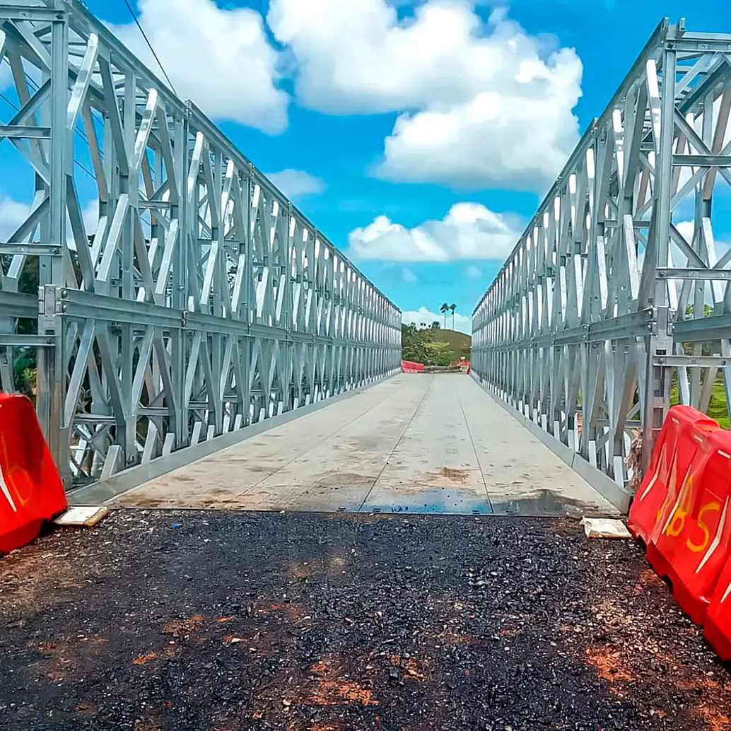 La Gobernación de Antioquia aportó 700 millones para la cimentación, mientras el Invías ejecutó el resto de la obra. Foto: Gobernación de Antioquia.