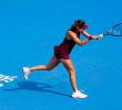 Camila Osorio en acción en el Masters 1000 de Beijing, en el que cayó en segunda ronda ante Coco Gauff. FOTO PANTALLAZO