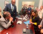 La representante Salazar se reunió con el presidente Gustavo Petro en Washington. FOTO CORTESÍA