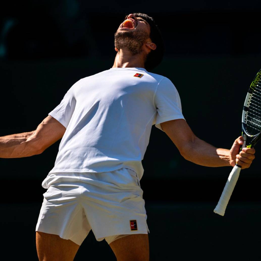Carlos Alcaraz suma 20 triunfos consecutivos en Wimbledon. FOTO X-WIMBLEDON