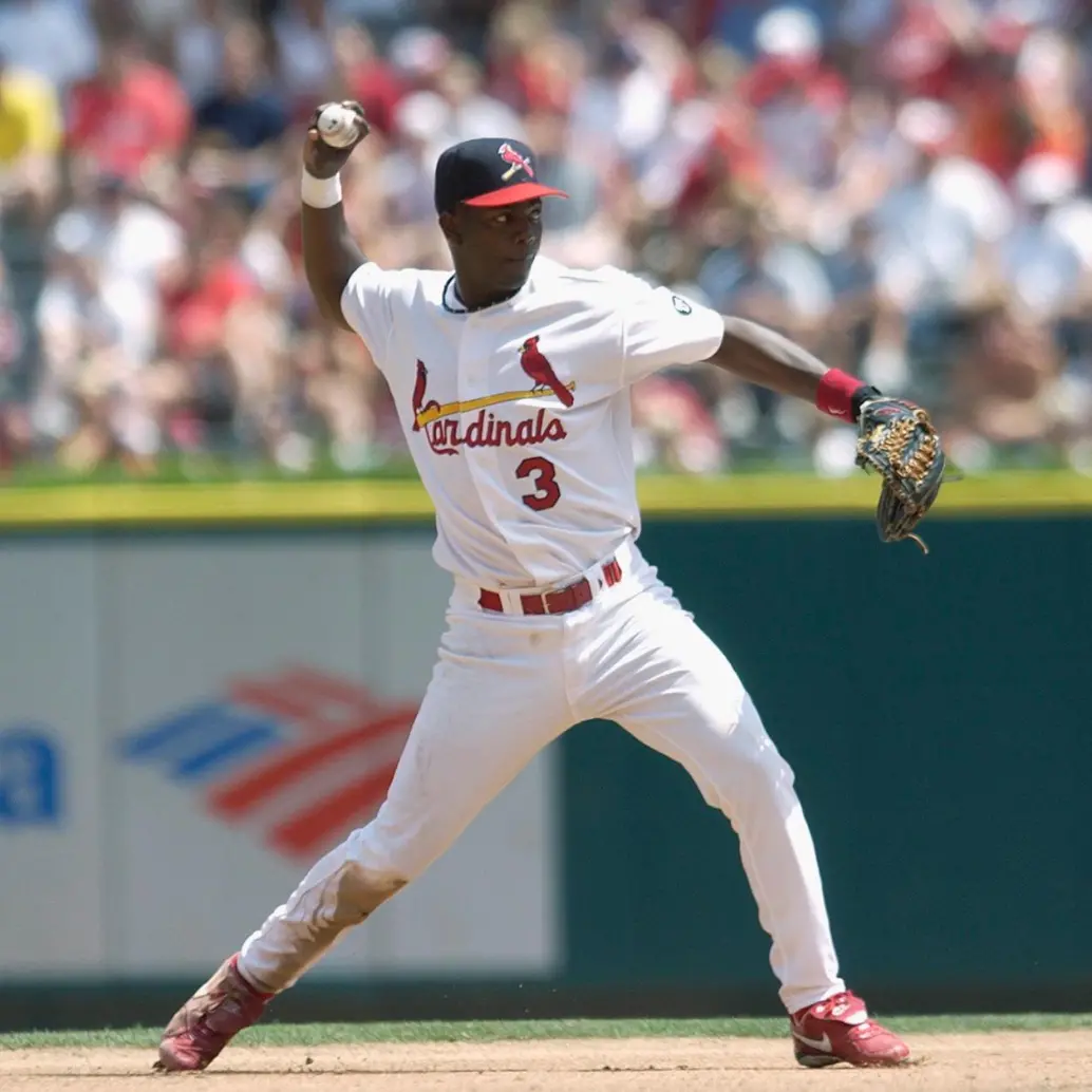 Édgar Rentería hizo parte del roster de los Cardenales de San Luis entre 1999 y 2004. FOTO: Tomada de X @Cardinals