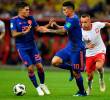 Los futbolistas Juan Fernando Quintero y James Rodríguez renunciaron a la Selección Colombia de mayores después de jugar tres mundiales. Foto: Colprensa