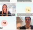 Daniel Quintero, ya en el cargo de Supersalud, prendió solo unos segundos su cámara en la audiencia que tuvo lugar este miércoles en la mañana de manera virtual. FOTO: CAPTURA DE VIDEO