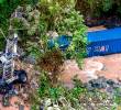 Así quedó la tractomula accidentada en la vía hacia el Occidente. FOTO: Julio Herrera.